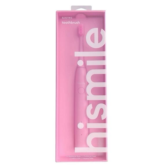 HiSmile Pink Electric Toothbrush, 3 Brushing Modes, Smart Timer, Rechargeable - Picture 1 of 7